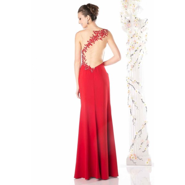Sateen Sheath Dress by Cinderella Divine -CF525