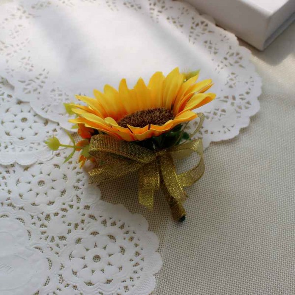 Satin/Silk Boutonniere (Sold in a single piece) -