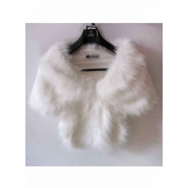Faux Fur Special Occasion Shawl