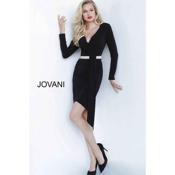 Jovani Short Cocktail Dress 68749 Black