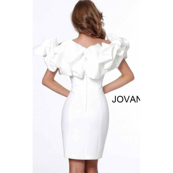Jovani Short Off the Shoulder Cocktail Dress 04367