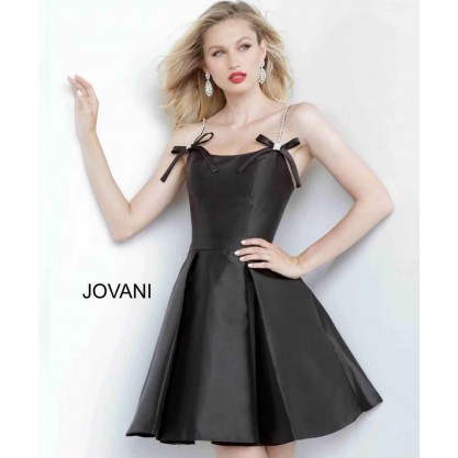 Jovani Short Spaghetti Strap Cocktail Dress 00198