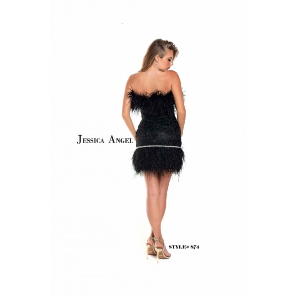 Jessica Angel Short Strapless Cocktail Dress 874