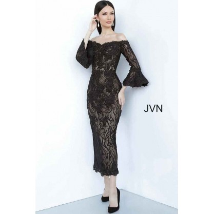 Jovani Short Lace Formal Dress 2241 Black